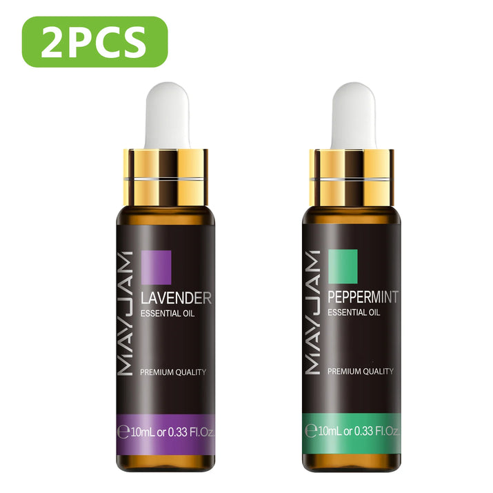 10Ml Essential Oil for Reed Diffusers Lavender Jasmine Eucalyptus Vanilla Mint Bergamot Aroma Oil for Soaps Candle Making