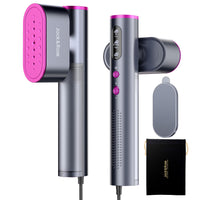 Travel Steamer for Clothes, 100-240V Portable Steamer,15S Heat Up, Steamer ＆ Iron 2 in 1, Travel Size Garment Steamer, Large Ceramic Heat Panel, for Global & European Traveling, Purple